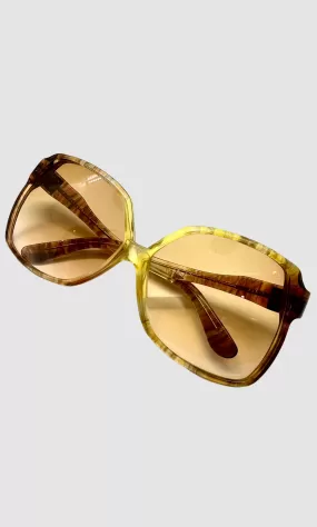 1970s Yves Saint Laurent Oversized Sunglasses, Gradient Resin Glasses Frames