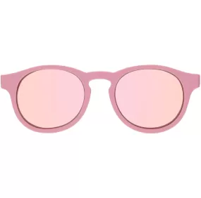 Babiators Polarized Keyhole Mirrored Sunglasses - Pretty in Pink