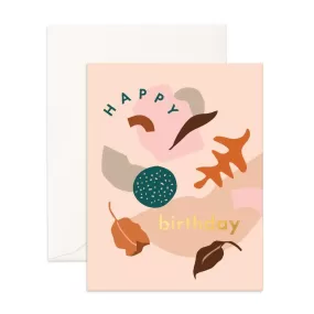  Birthday Shape Party  Card