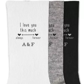 Cotton Socks for a 2nd Wedding Anniversary Gift for Him