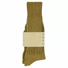 Crew Socks - Olive Oil