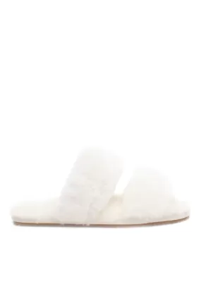 DOUBLE STRAP SLIPPER-MILK