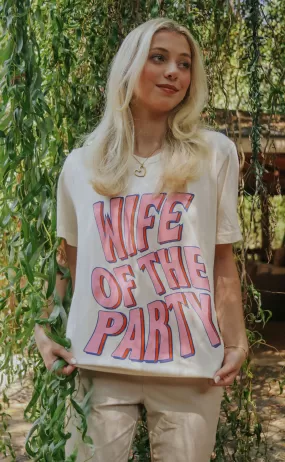 friday   saturday: wife of the party t shirt