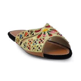 Golden Ethnic Slipper 035254