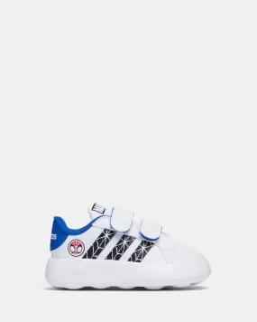 Grand Court CF Spiderman Infant White/Black/Royal Blue