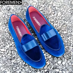 HAWAII | Blue Velvet Loafers