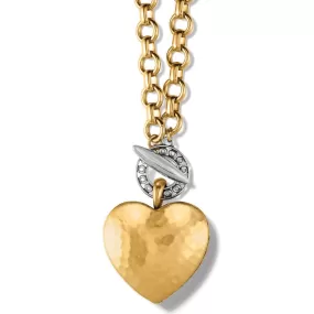 Inner Circle Heart Toggle Necklace