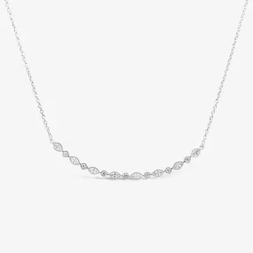 Marquise & Round Diamond Necklace