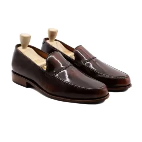 Matteo - Men's Burnish Brown Box Leather High Shine Loafer