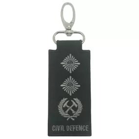 MINI SCDF RANK KEYCHAIN - BLACK FOLIAGE SENIOR ASSISTANT COMMISSIONER (SAC)