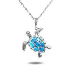 Opal Tide Pool Honu Pendant