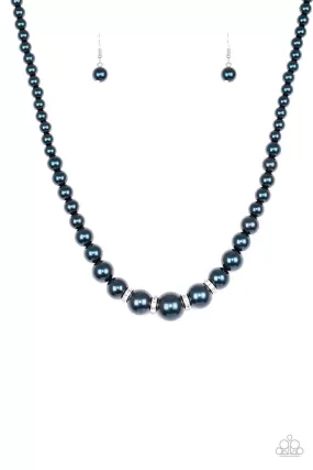 Paparazzi Party Pearls - Blue Necklace