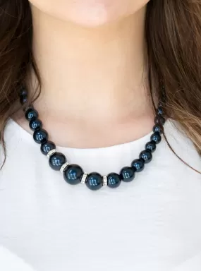 Party Pearls Blue Necklace Set