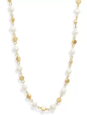 Pearl and confetti station Necklace