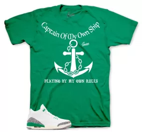 Retro 3 Lucky Green My Rules Shirt