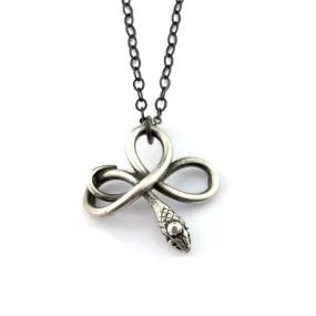 Serpent Necklace - Silver