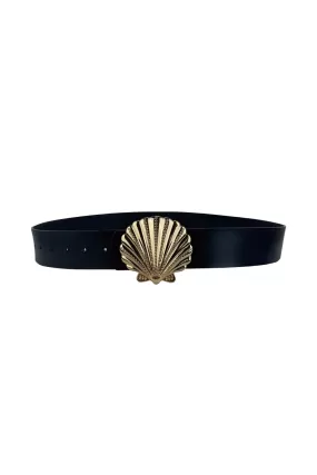 SHE SELLS SEASHELLS BELT BLACK