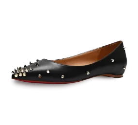 Skittle Studded Leather Flats