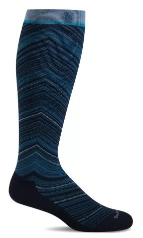 SOCKWELL FULL FLATTERY WIDE CALF NAVY COMPRESSION 15-20mmHG - SW57W-900