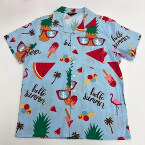 SWTICH Hello Summer Tropical Shirts - Sky Blue