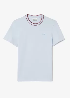 T-shirt  Lacoste en coton piqué bleu gris