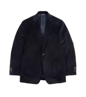 Trunk Wigmore Italian Cotton Needlecord Suit Jacket: Navy