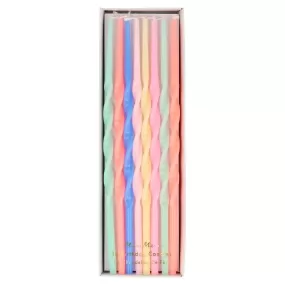 Twisted Long Candles ~ Various Colors