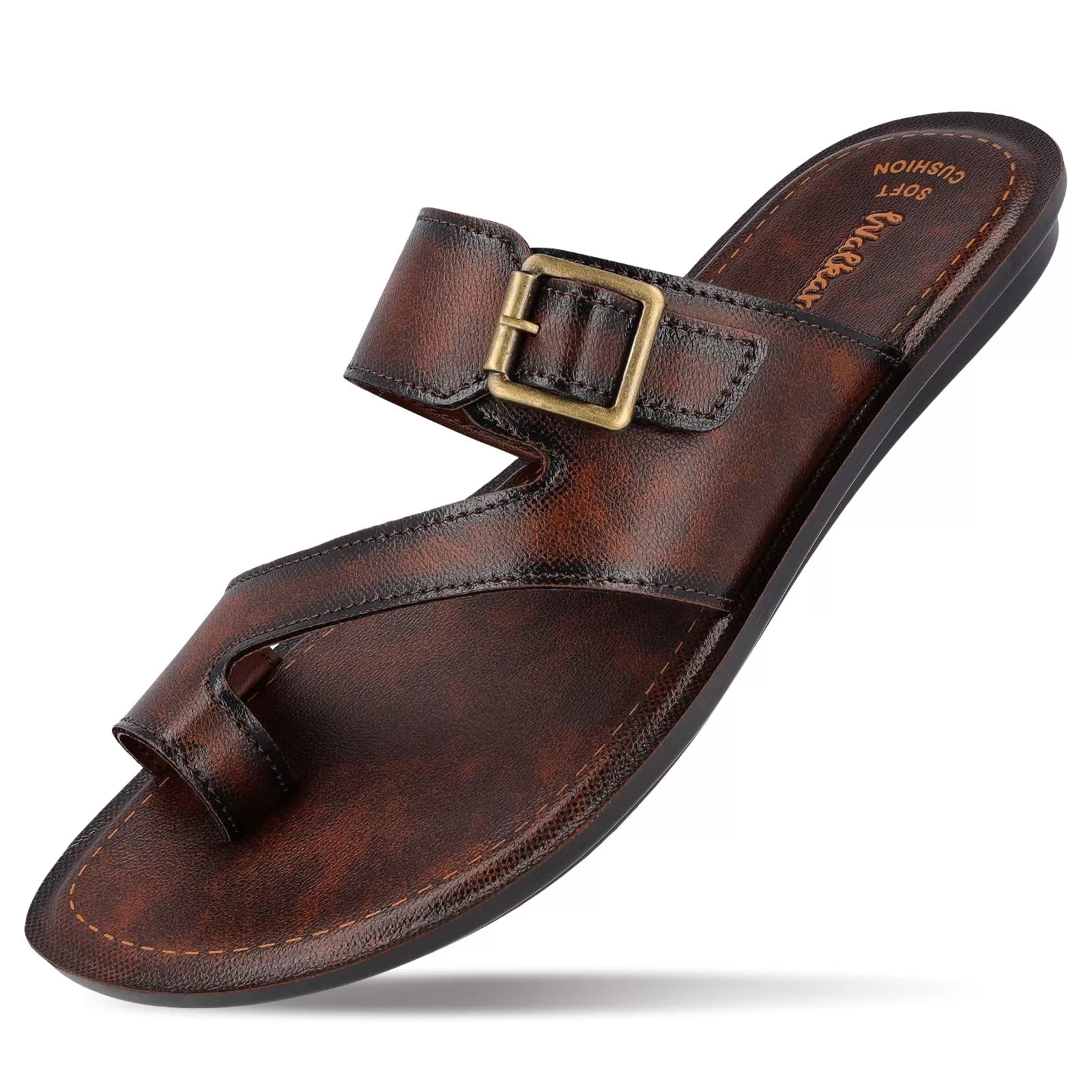 Walkaroo Men Sandals  - WG5458 Brown